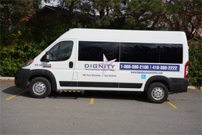 Dignity transportation Full Size Van